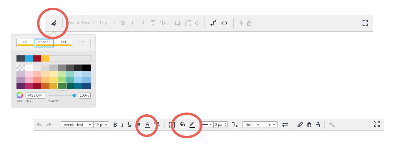 3 color pickers together might be faster, but people are used to three separate pickers.