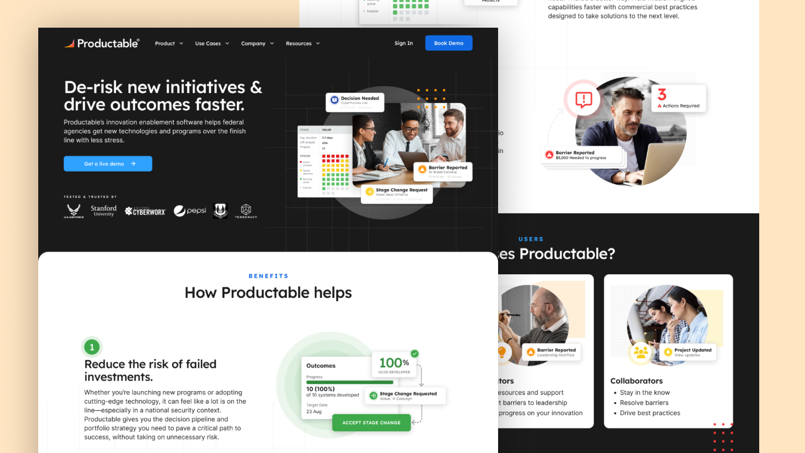 Productable Landing Page